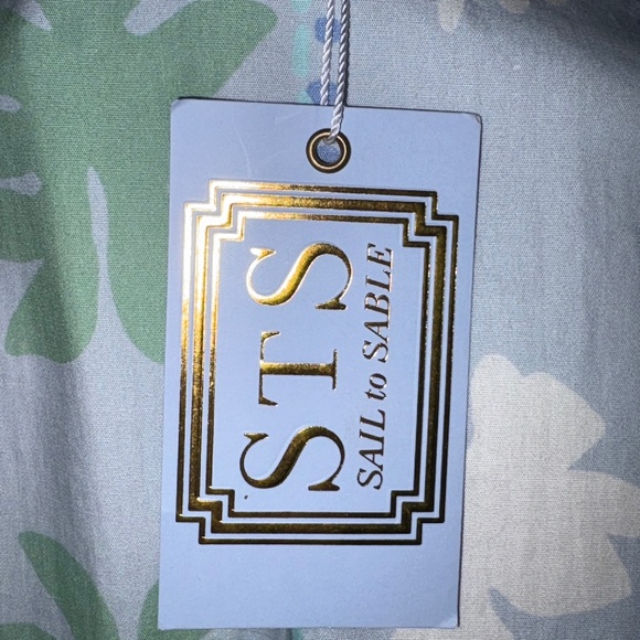 Sail to Sable Celadon/Blue/White Caftan (NWT) - Picture 6 of 6